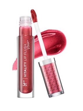 it cosmetics Vitality Lip Flush Gloss - Shimmering Rose Red